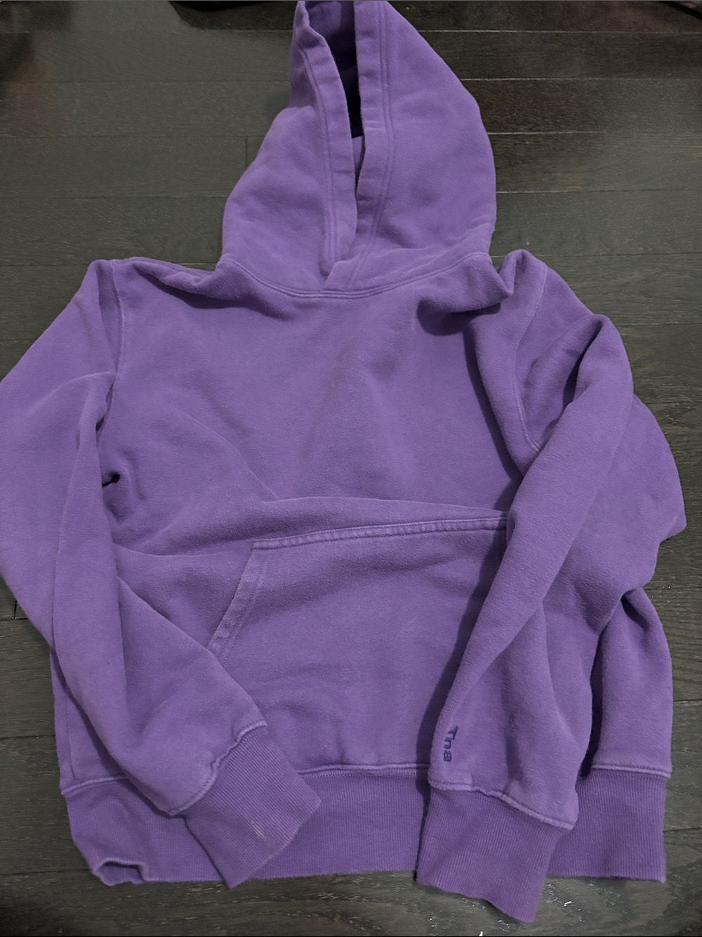 TNA- purple hoody - tna cosy- XS